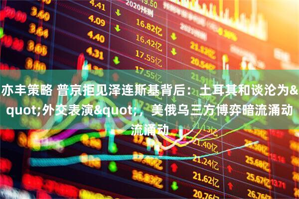 亦丰策略 普京拒见泽连斯基背后：土耳其和谈沦为"外交表演"，美俄乌三方博弈暗流涌动